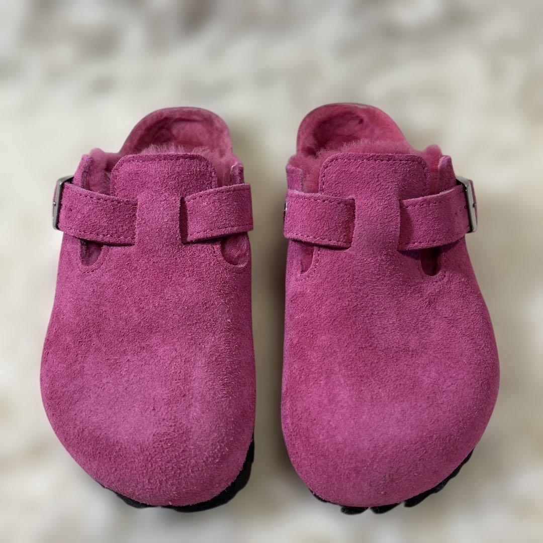 美品　BIRKENSTOCK BOSTON SHEARLING 24cm