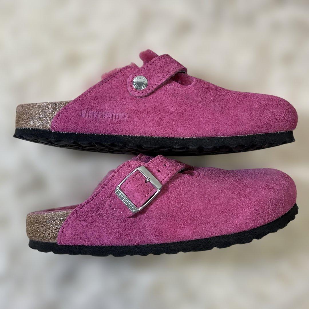美品　BIRKENSTOCK BOSTON SHEARLING 24cm
