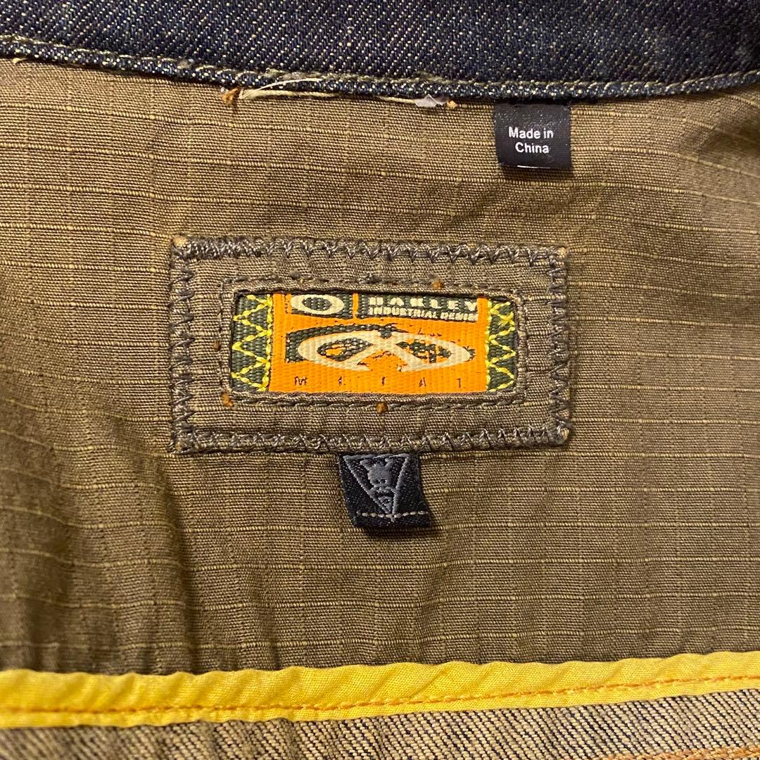 OAKLEY 異素材ドッキングジャケット　デニム　ニット　y2k 韓国　個性的