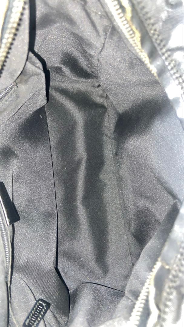 GUCCI トートバッグ GG柄　ナイロン　ブラック　手持ち　レザー