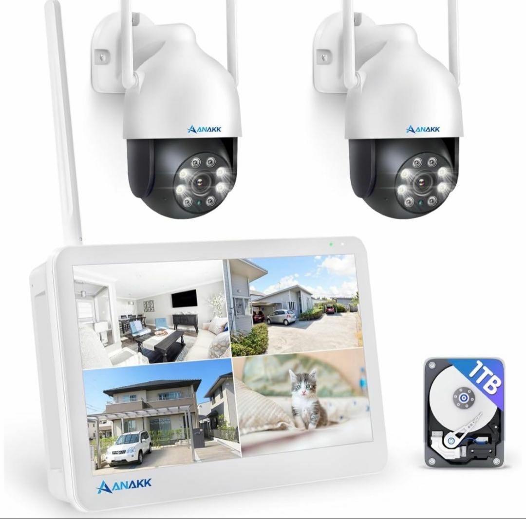 【500万画素対応・360°全方位監視】防犯カメラ 屋外 ワイヤレス