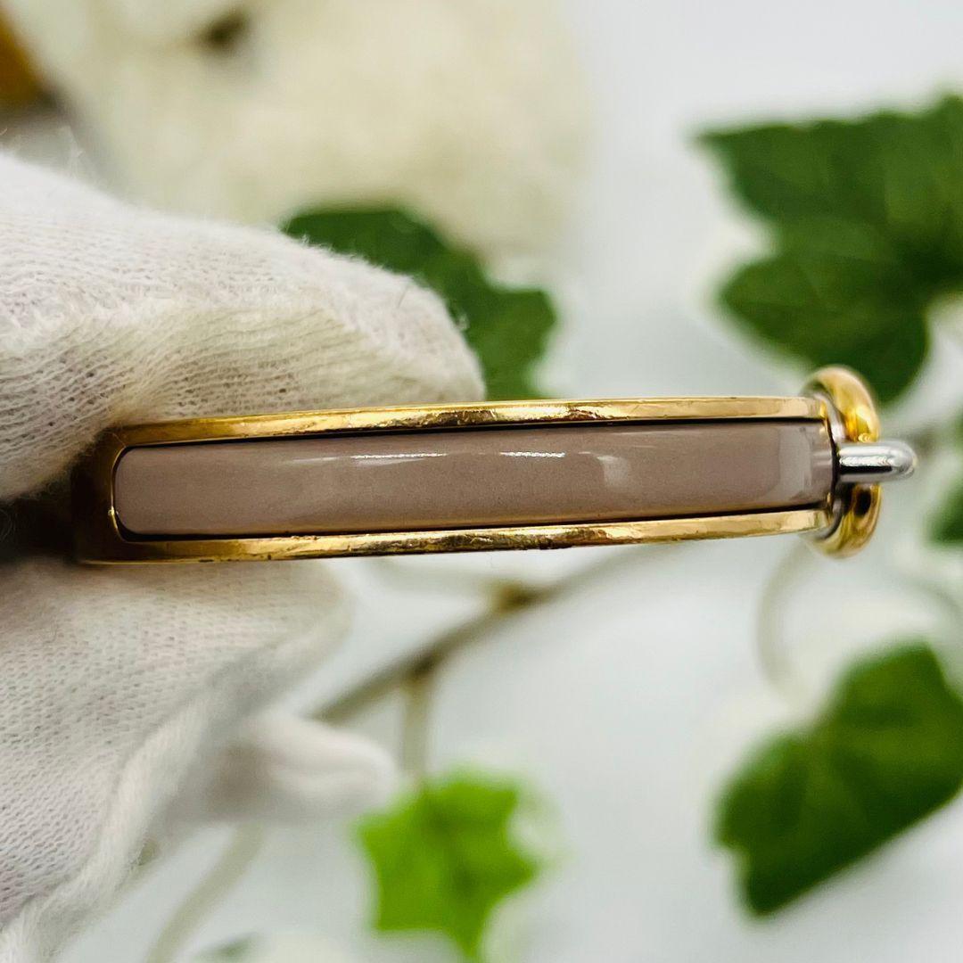 エルメス シェーヌダンクル　クリック バングル　ブレスレット ゴールド　メタル