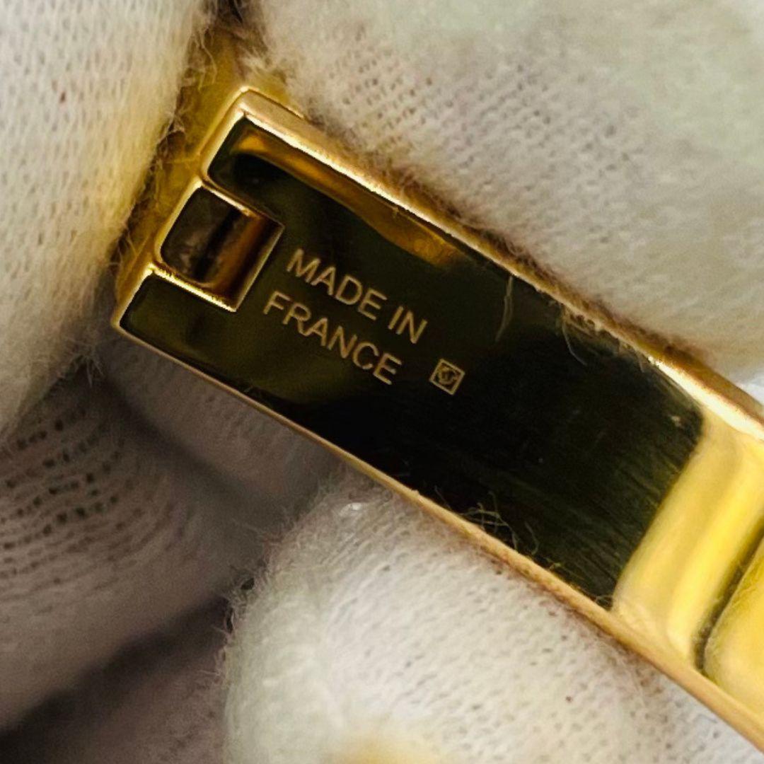 エルメス シェーヌダンクル　クリック バングル　ブレスレット ゴールド　メタル