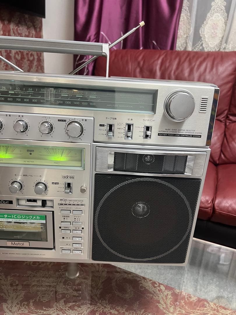 希少昭和レトロ希少東芝 ボムビート RT-S90ラジカセ中古動作品美ビンテージ