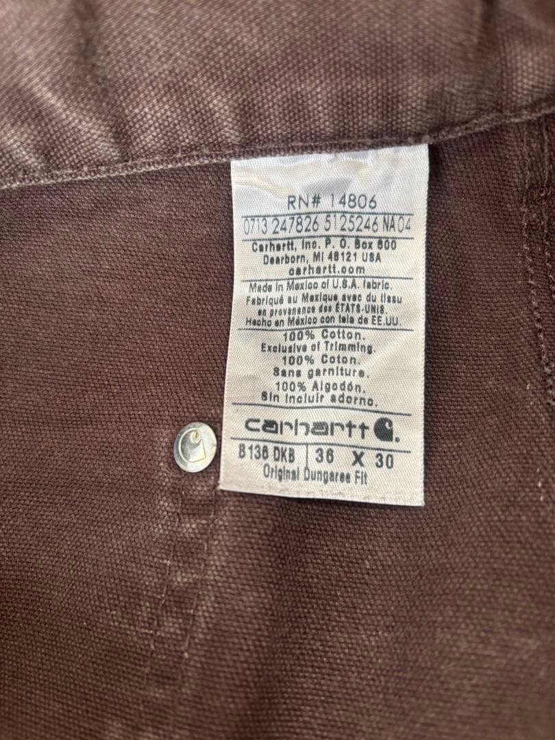 ＠さん専用Carhartt ダブルニー ダークブラウン36x30