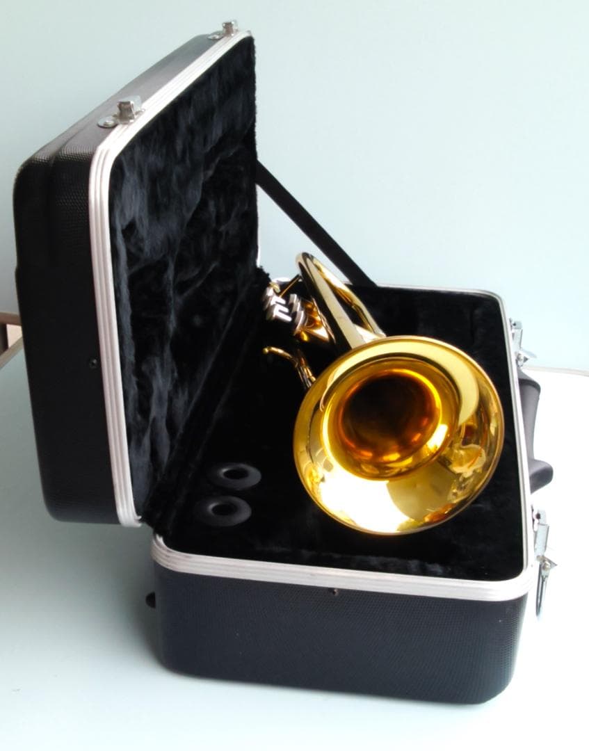 「トランペット＆ケース・マウスピース３種類・ミュート２種類・楽譜２冊」のセット