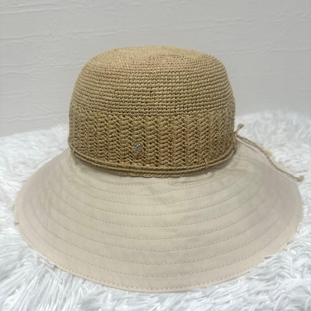 美品✨ヘレンカミンスキー ラフィアハット　麦わら帽子　UPF50＋