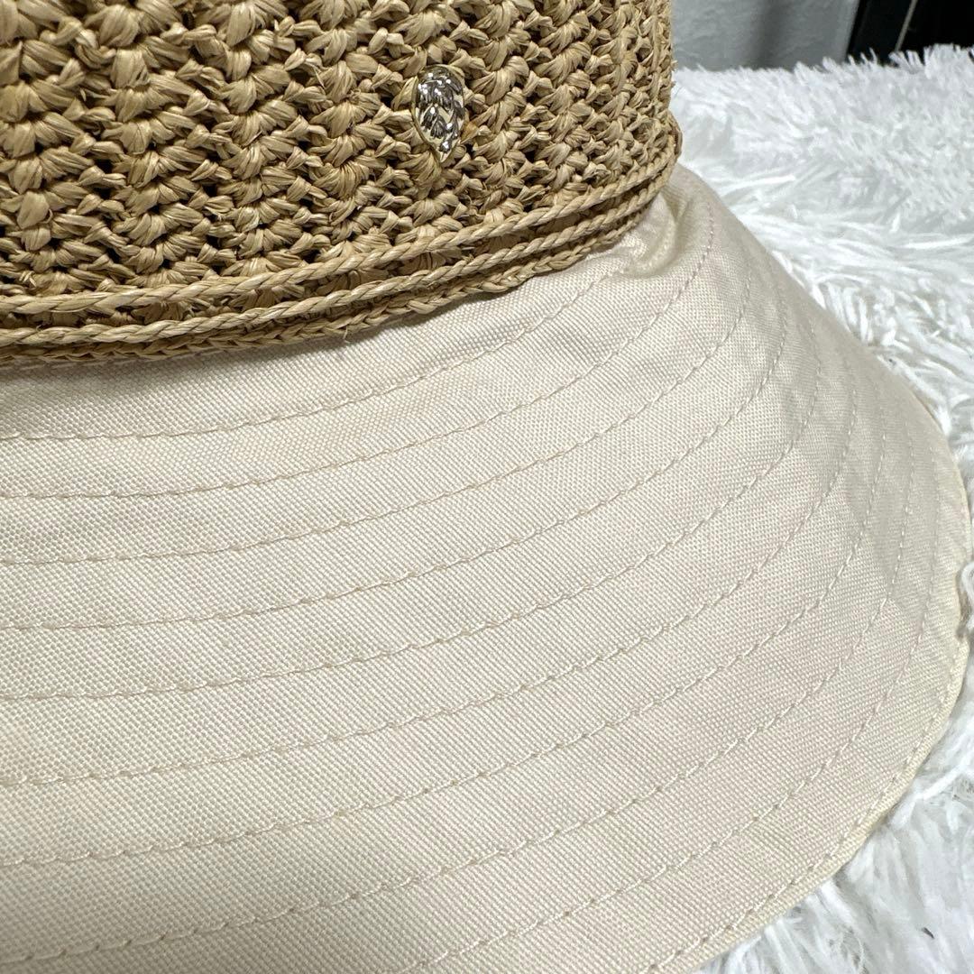 美品✨ヘレンカミンスキー ラフィアハット　麦わら帽子　UPF50＋