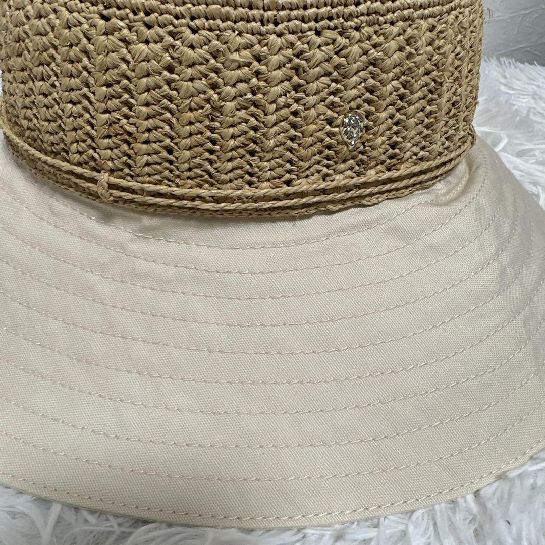 美品✨ヘレンカミンスキー ラフィアハット　麦わら帽子　UPF50＋
