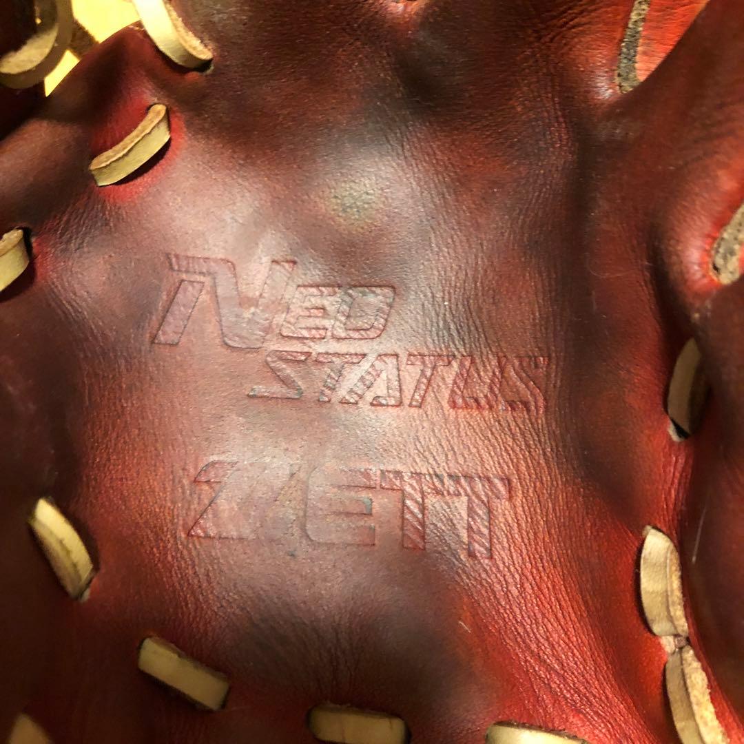 ダ*ン様 ゼット　硬式グローブ　ネオステイタス外野手用 紐交換み