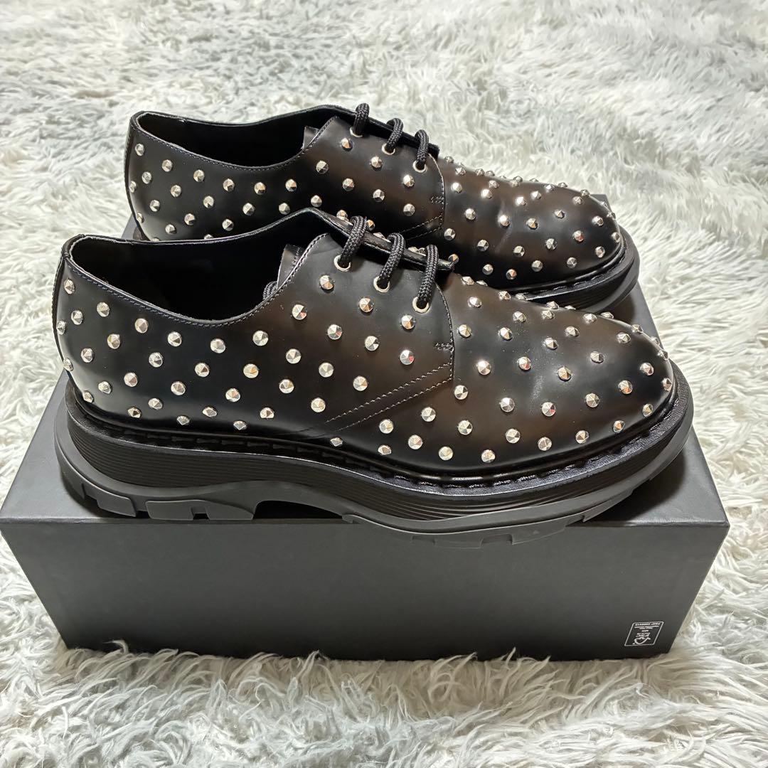 【未使用に近い】ALEXANDER MCQUEEN 本革 厚底 スタッズ 43