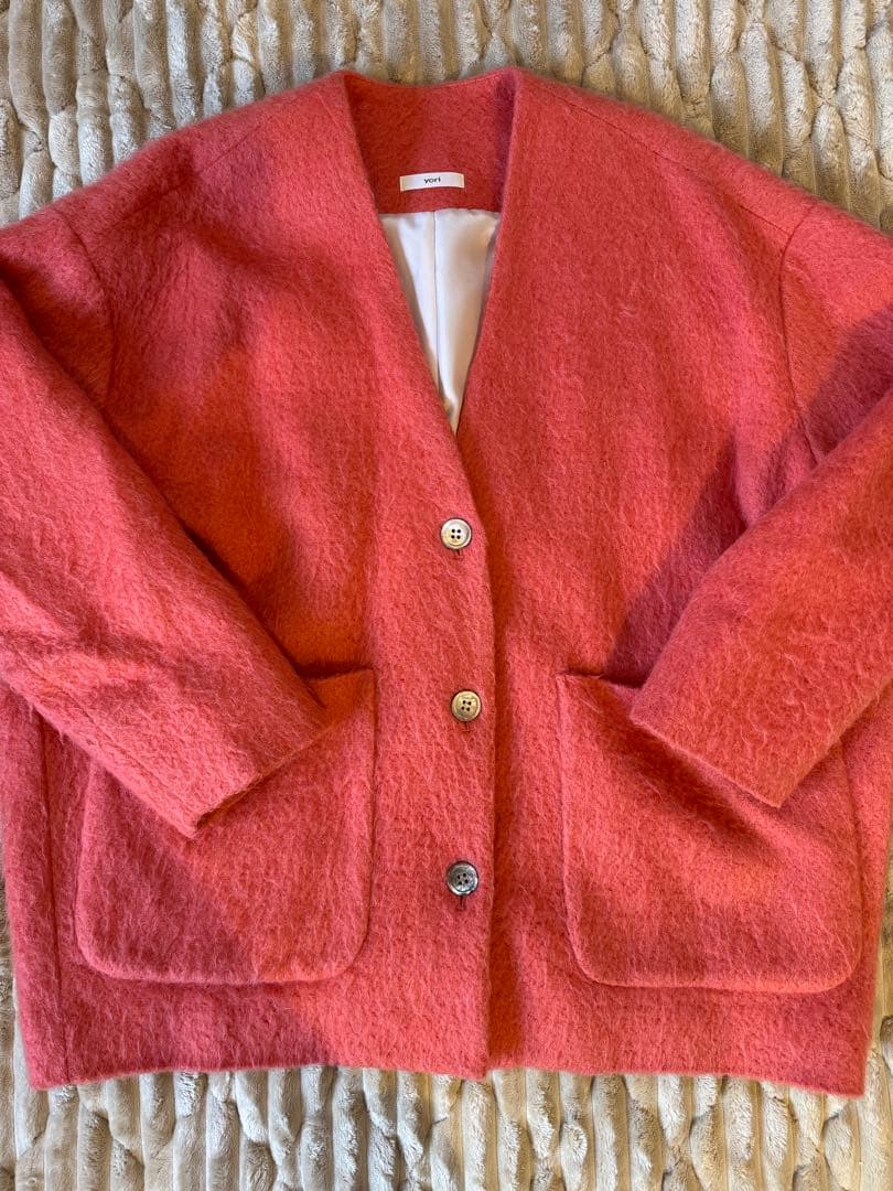 yoriウールモヘアシャギージャケット