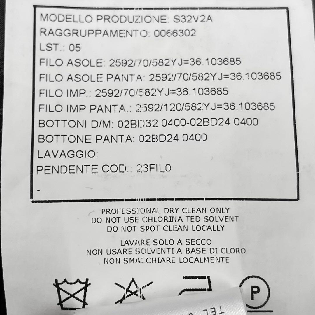 極希少 ボリオリ HAMPTON ピンストライプ 段返り3つボタン スーツ 46