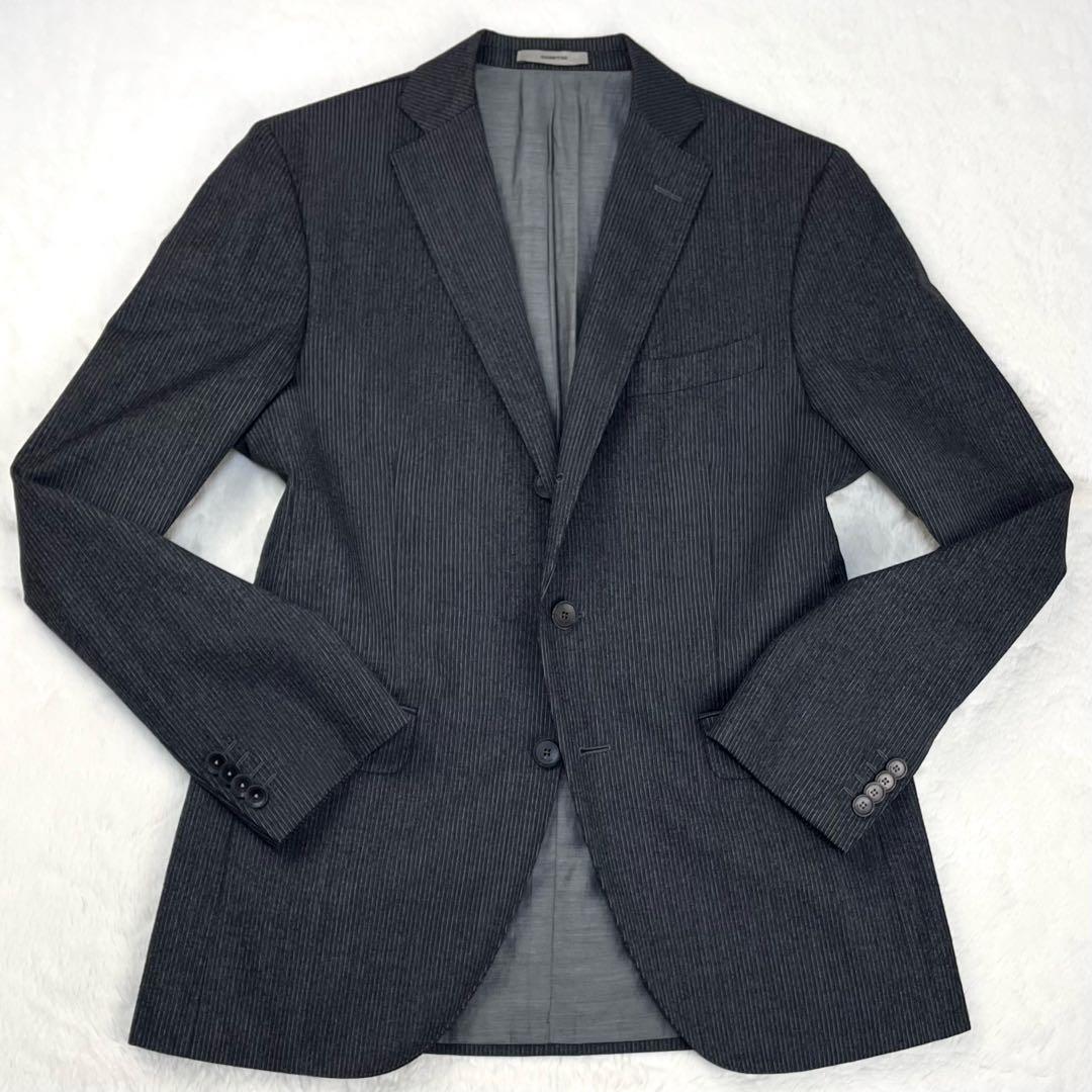 極希少 ボリオリ HAMPTON ピンストライプ 段返り3つボタン スーツ 46