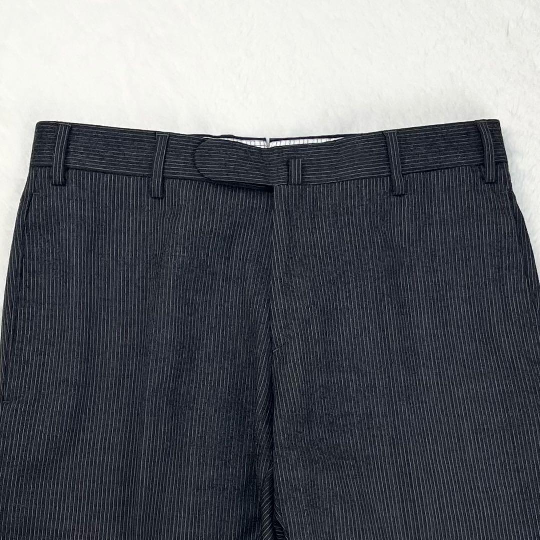 極希少 ボリオリ HAMPTON ピンストライプ 段返り3つボタン スーツ 46