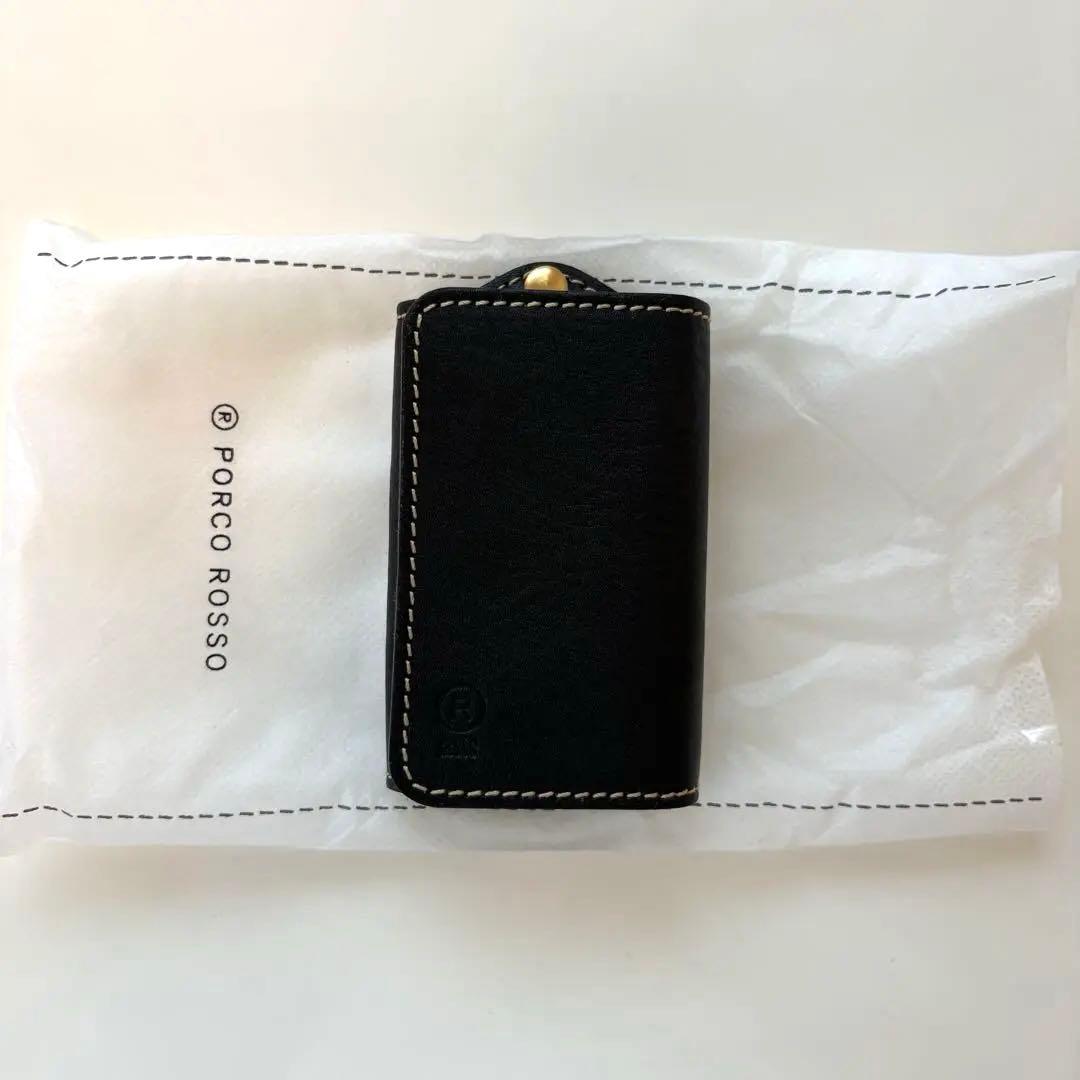 PORCO ROSSO ブラックキーケース　フィットインキーケース