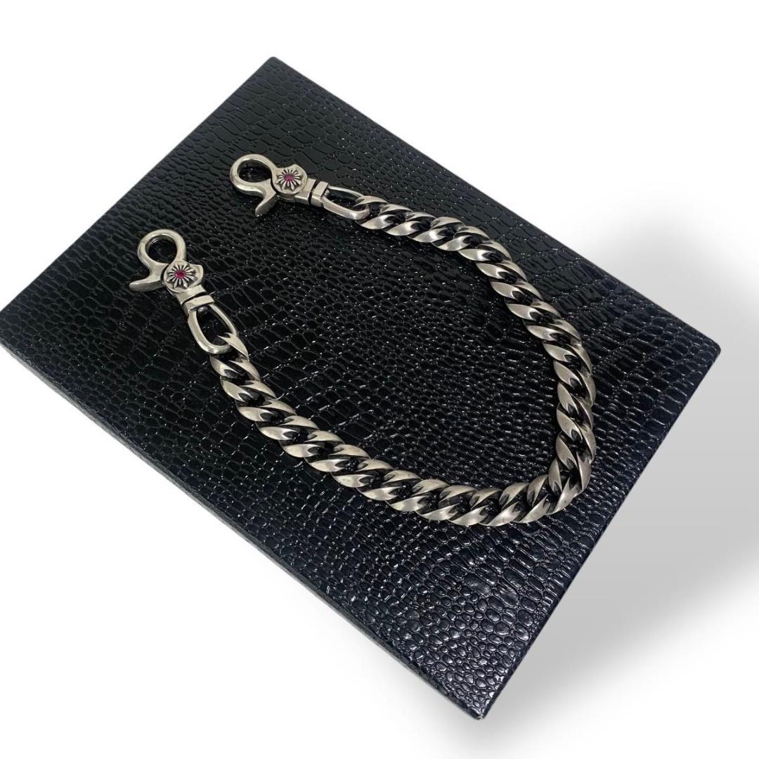 イサムカタヤマ バックラッシュ シルバー925 ルビー ウォレットチェーン