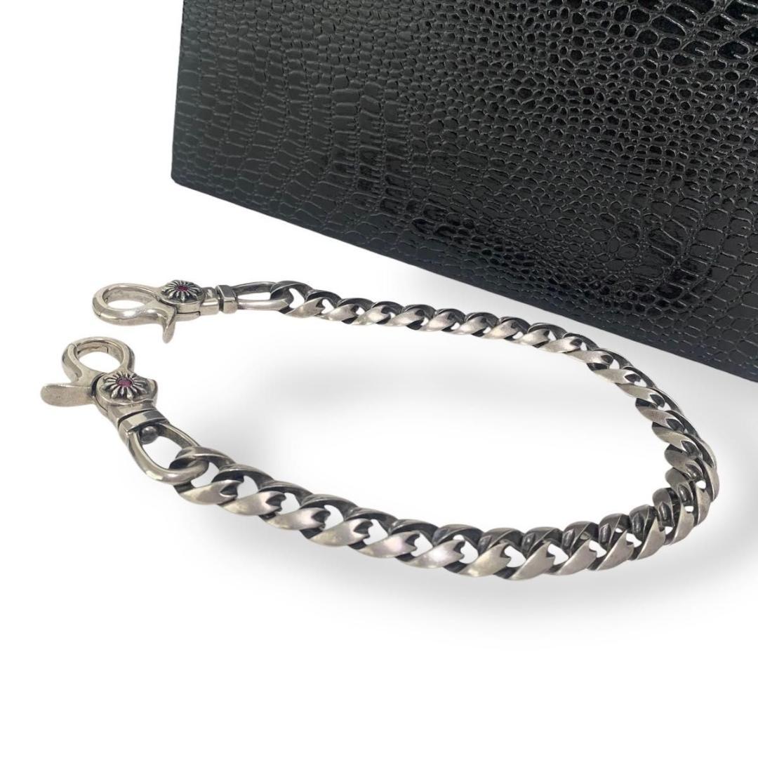 イサムカタヤマ バックラッシュ シルバー925 ルビー ウォレットチェーン