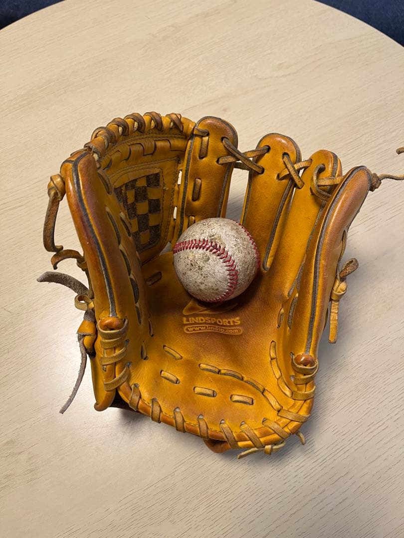 硬式グローブ 右投げ用　バスケットウェブ