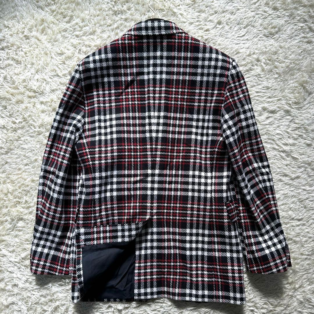 極美品●バーバリーロンドン テーラードジャケット ツイード 千鳥柄 46 M