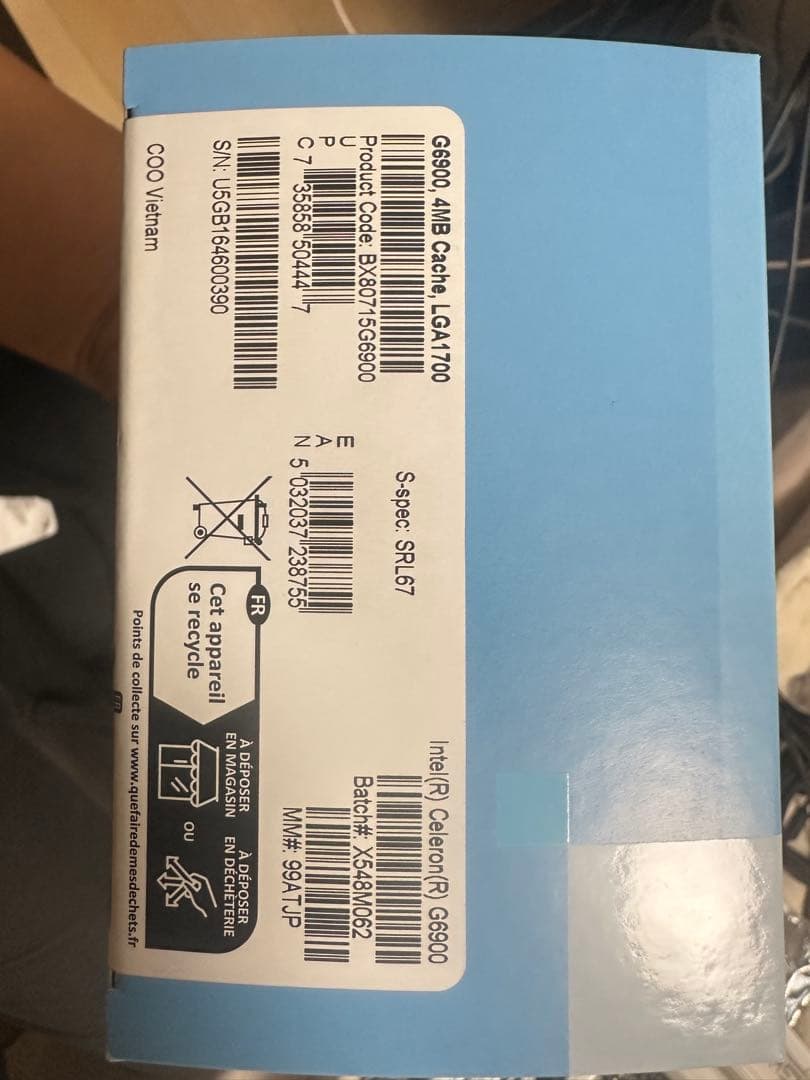 CPU Intel Celeron G6900 CPU LGA1700