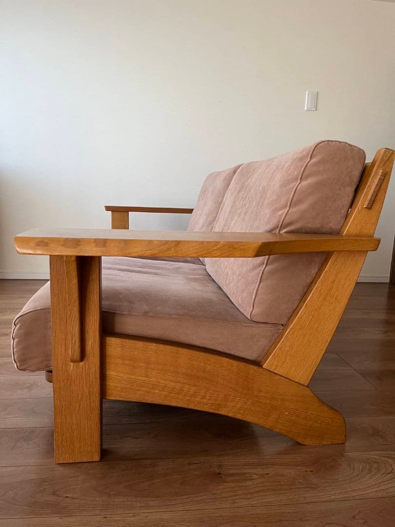 柏木工 KASHIWA 杜シリーズ 2人掛けソファ オーク材 ヴィンテージ家具