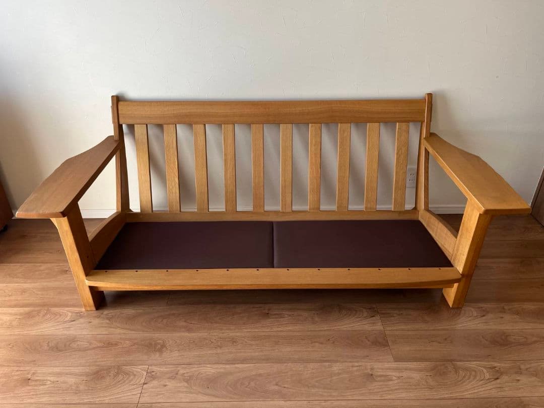 柏木工 KASHIWA 杜シリーズ 2人掛けソファ オーク材 ヴィンテージ家具