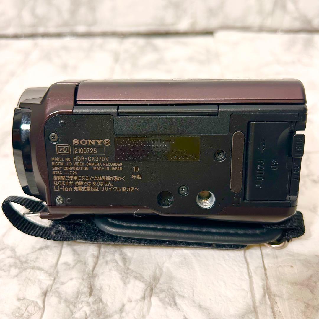 【完動品】 SONY HDR-CX370V ビデオカメラ 動作確認済 ブラウン