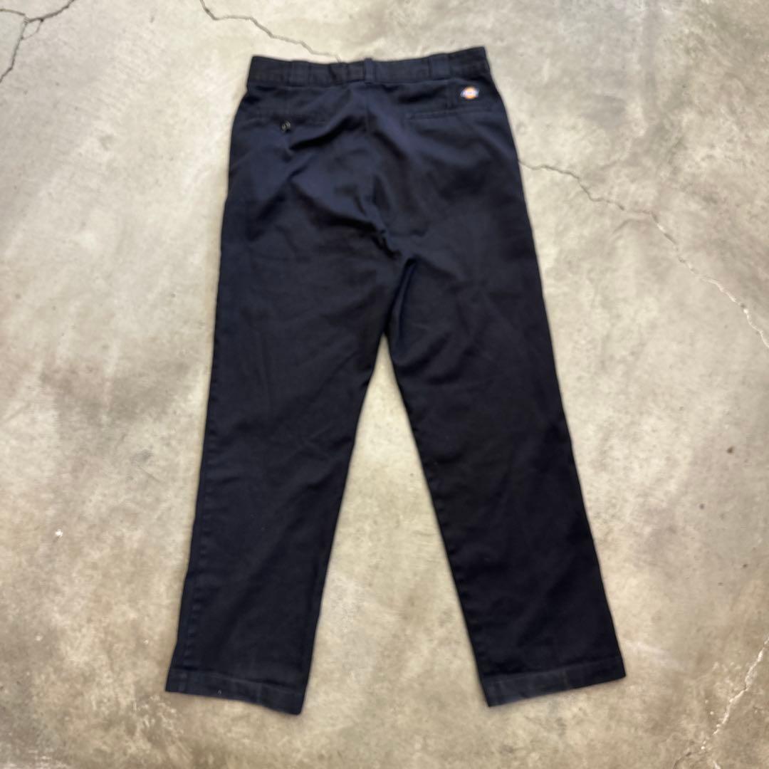 90s USA製 Dickies874 ブラック チノパン ワークパンツ　W34