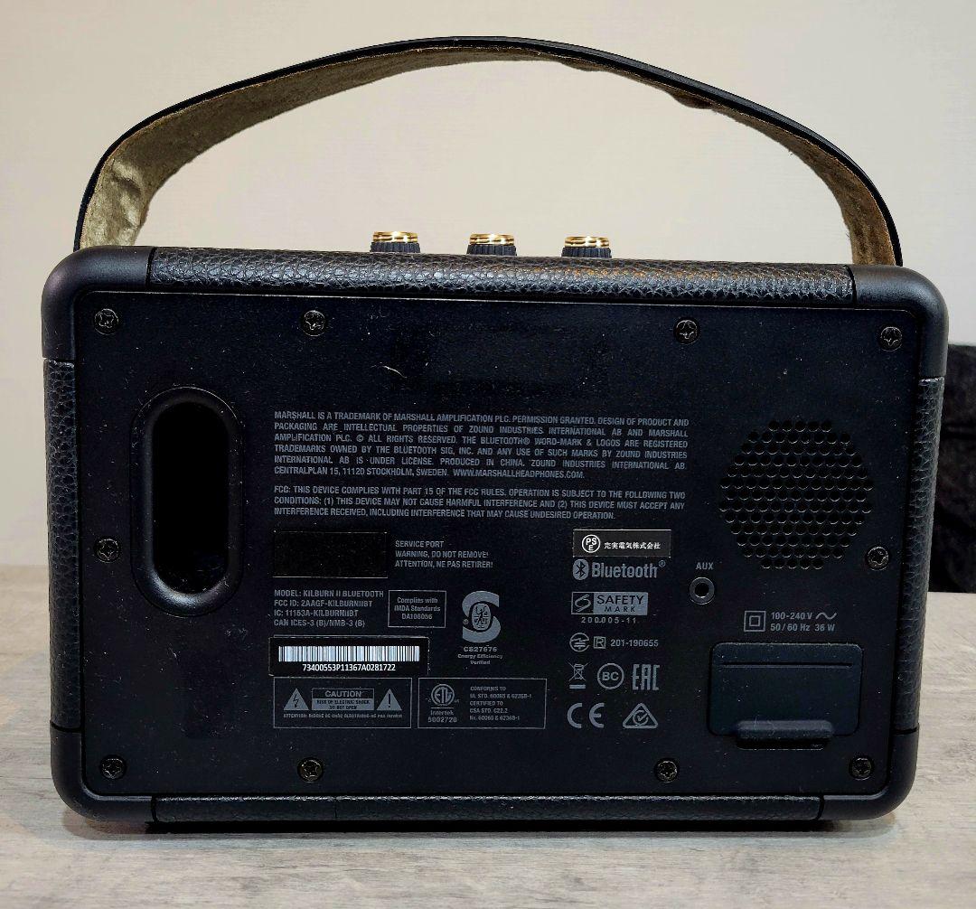 Marshall Kilburn II ブラック&ブラス ワイヤレススピーカー