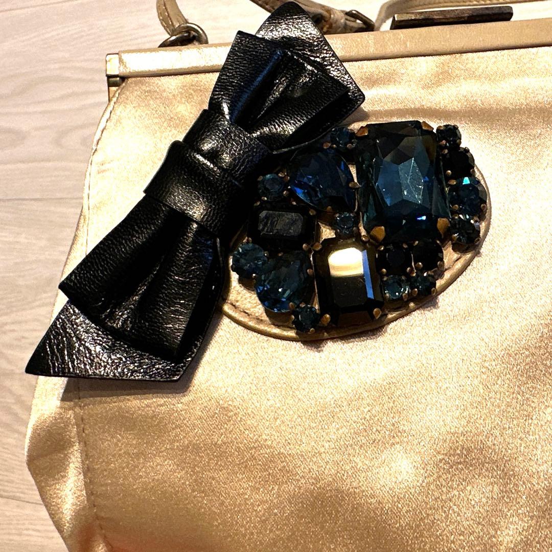 miumiuビジューバックISETAN伊勢丹ゴールド