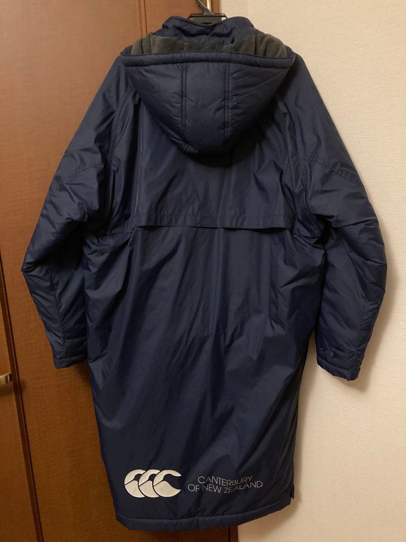Canterbury カンタベリー ロングベンチコート ネイビー サイズL