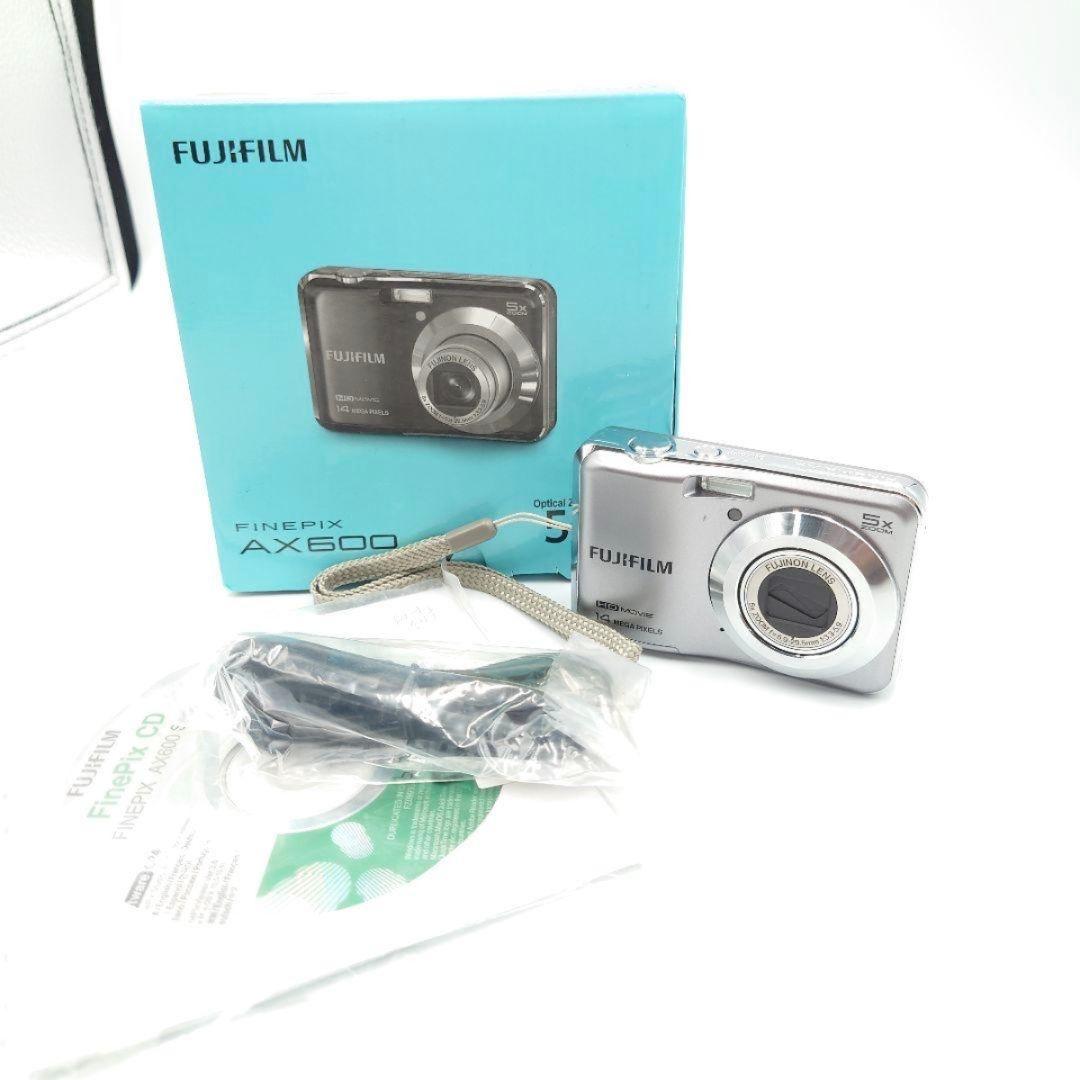 【完全動作品】FUJIFILM FINEPIX AX600 シルバー コンデジ