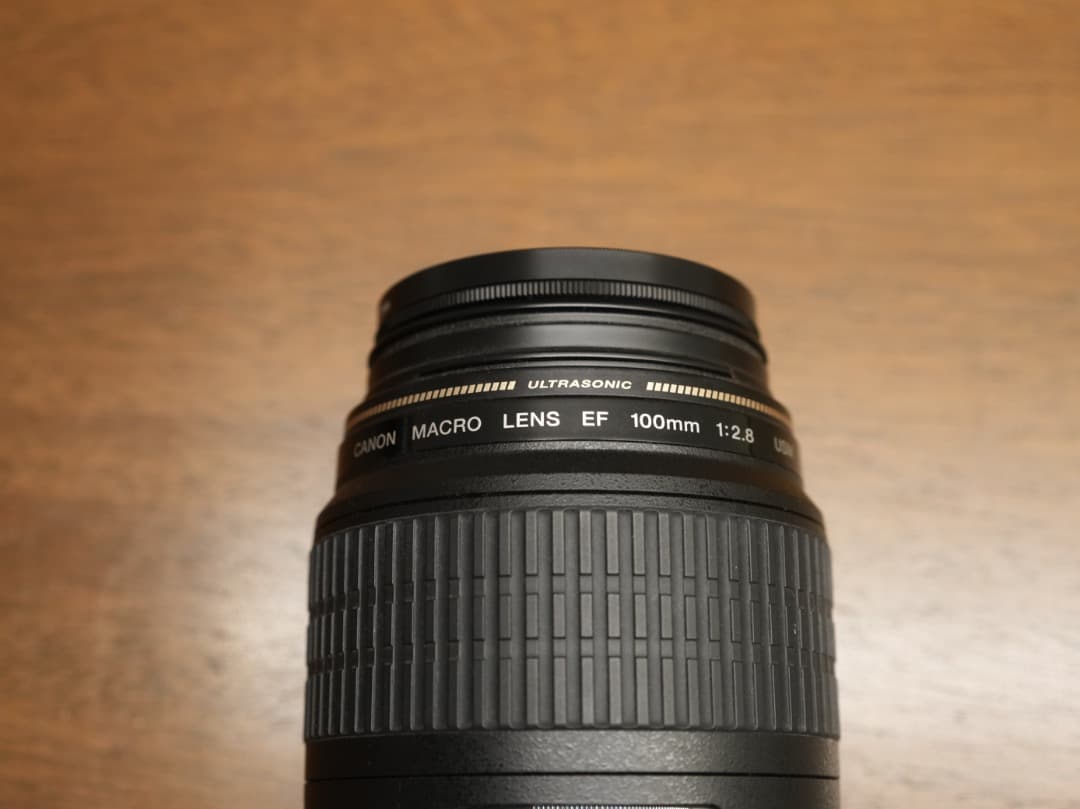 Canon EF 100mm f/2.8 macro USM (フィルター付き)