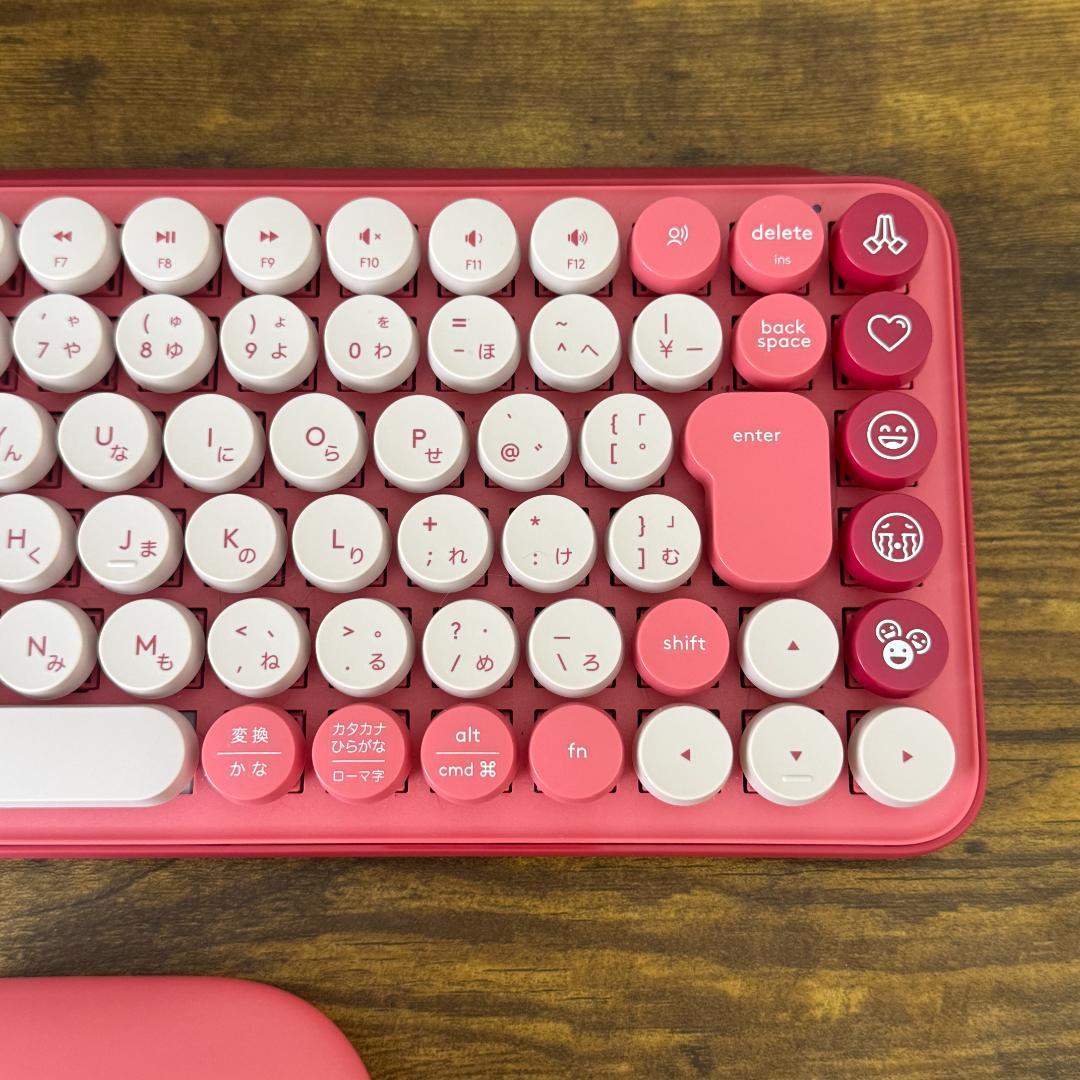 美品 ロジクール POP MOUSE & KEYS ローズ キーボード マウス