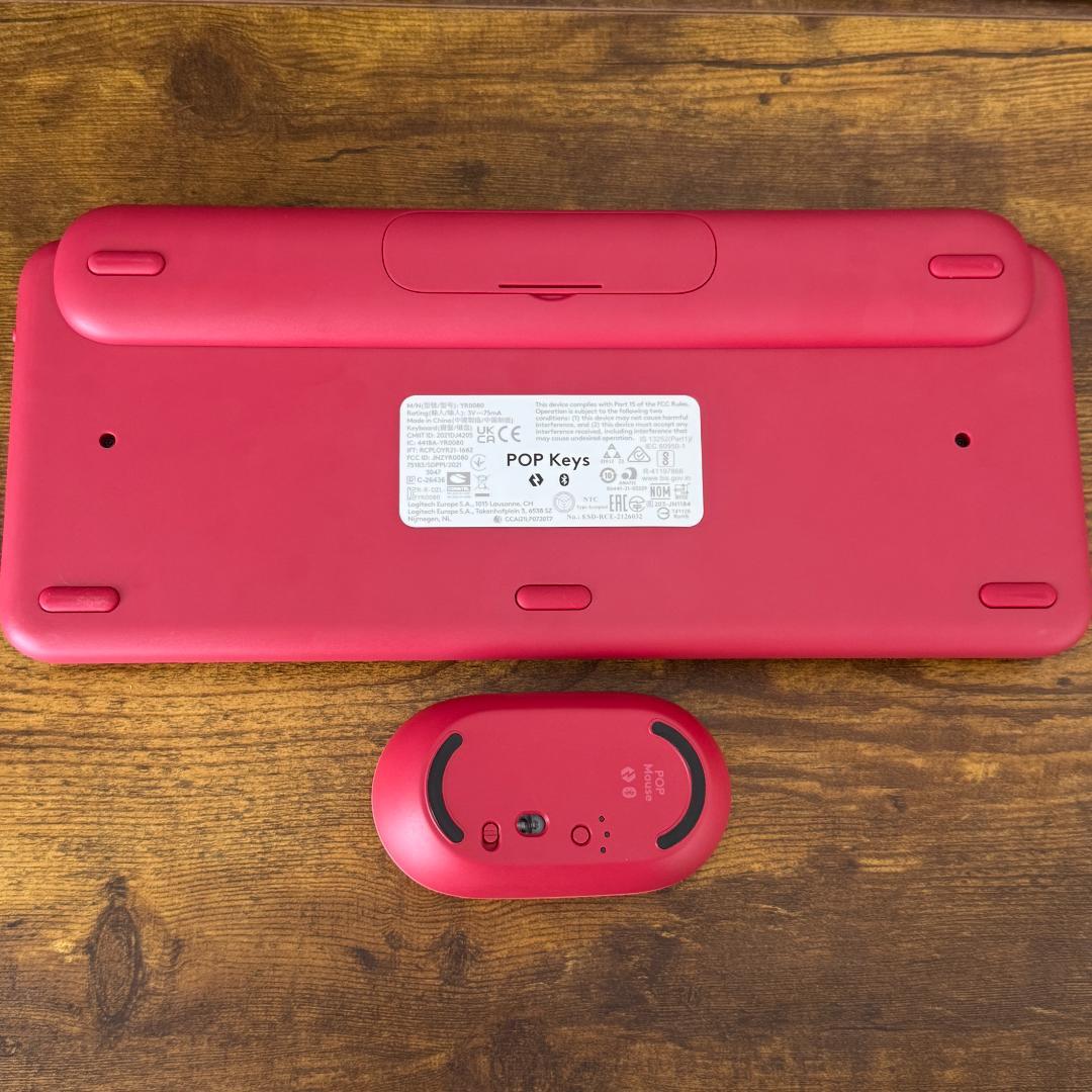 美品 ロジクール POP MOUSE & KEYS ローズ キーボード マウス