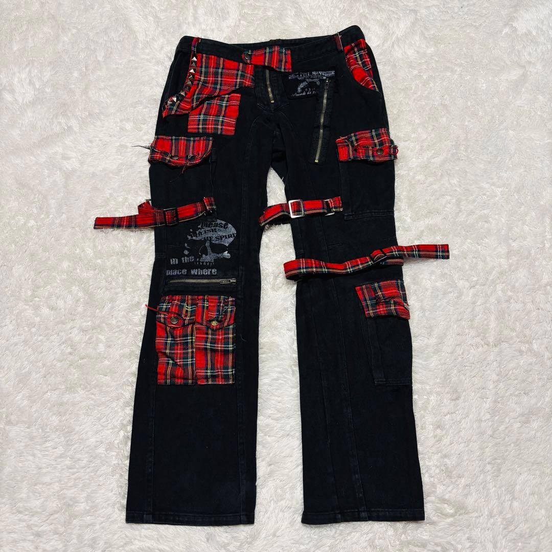 希少 Sex pot Revenge ボンテージ パンツ チェック y2k