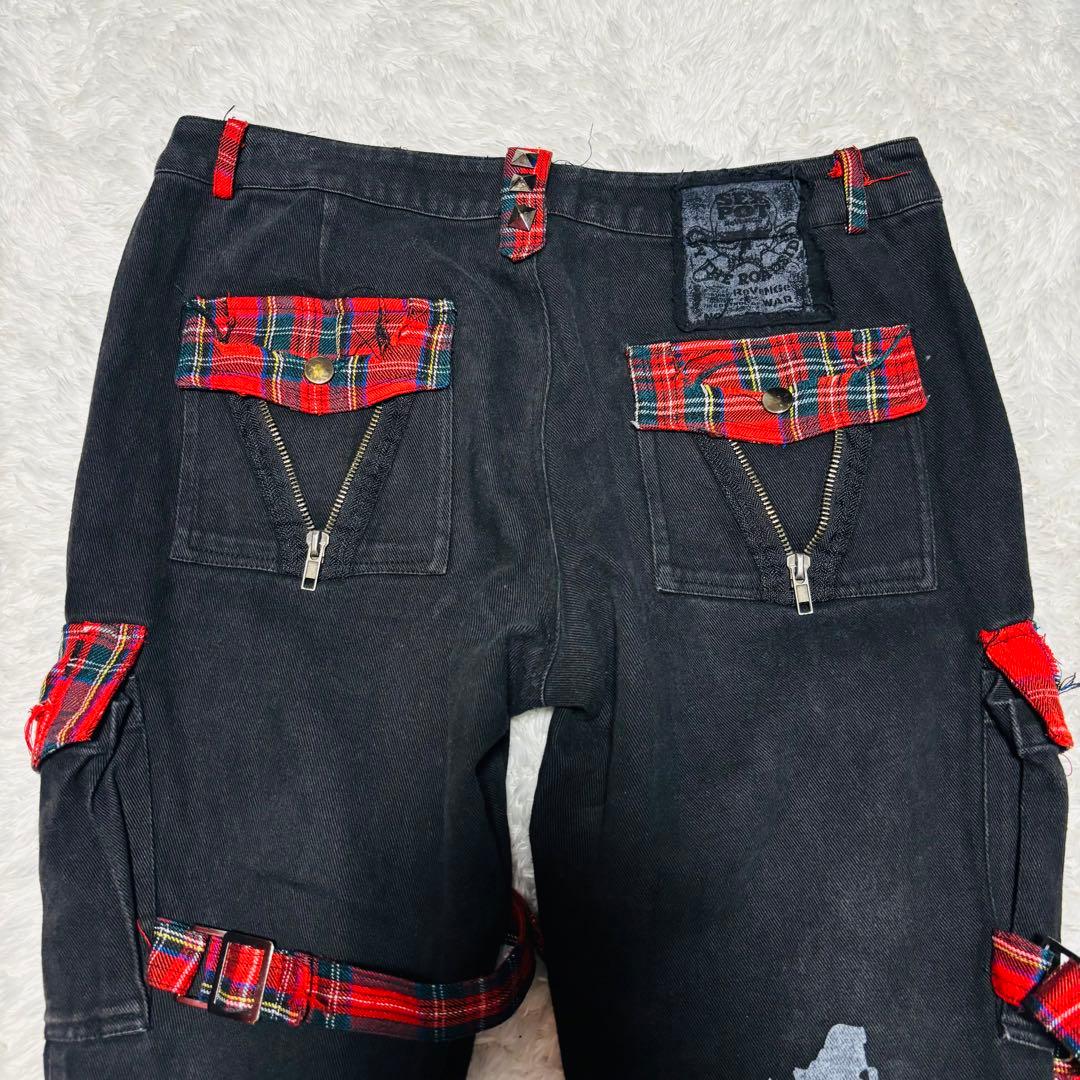 希少 Sex pot Revenge ボンテージ パンツ チェック y2k