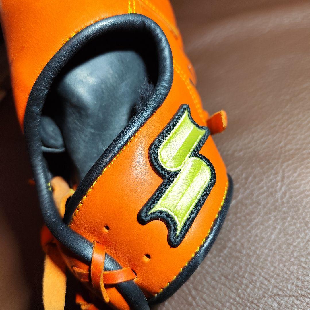 SSK SUPER PRO 軟式 ファーストミット オレンジ/黒