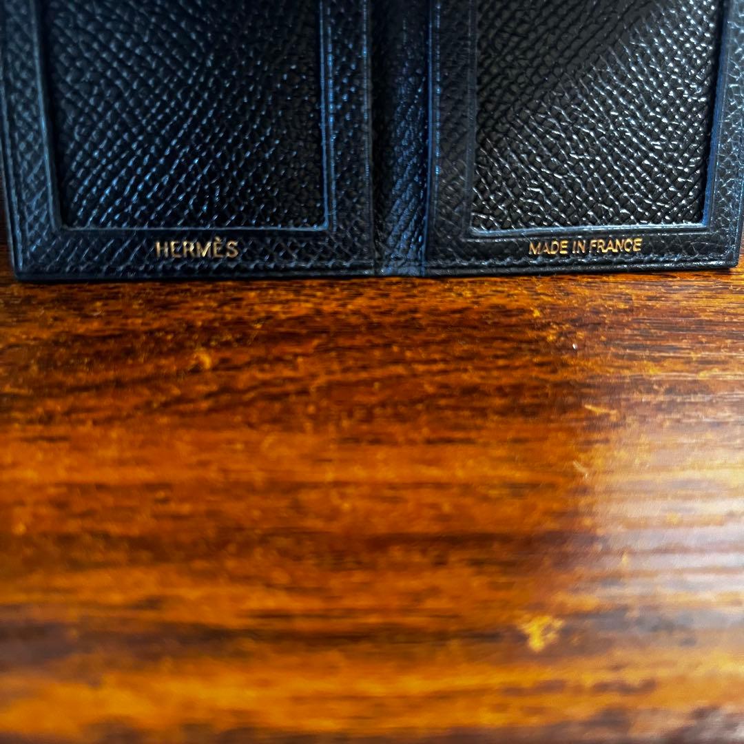 HERMES エルメス　フォトフレーム　ミニ　ブラック　レザー