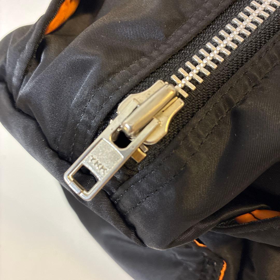 【美品】ポーター タンカー ミニボストンバッグ ドラムバッグ ナイロン ブラック