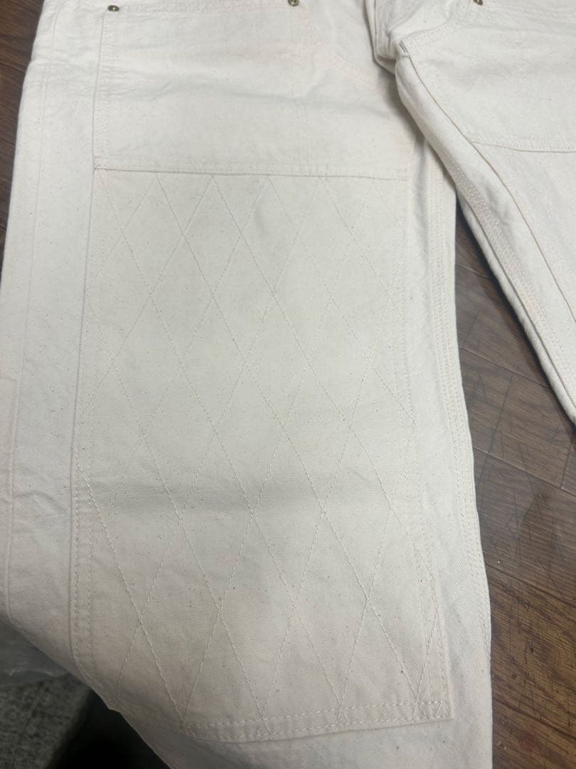 トロフィークロージング　ダブルニー　スタンダード　ホワイト　ダックパンツ