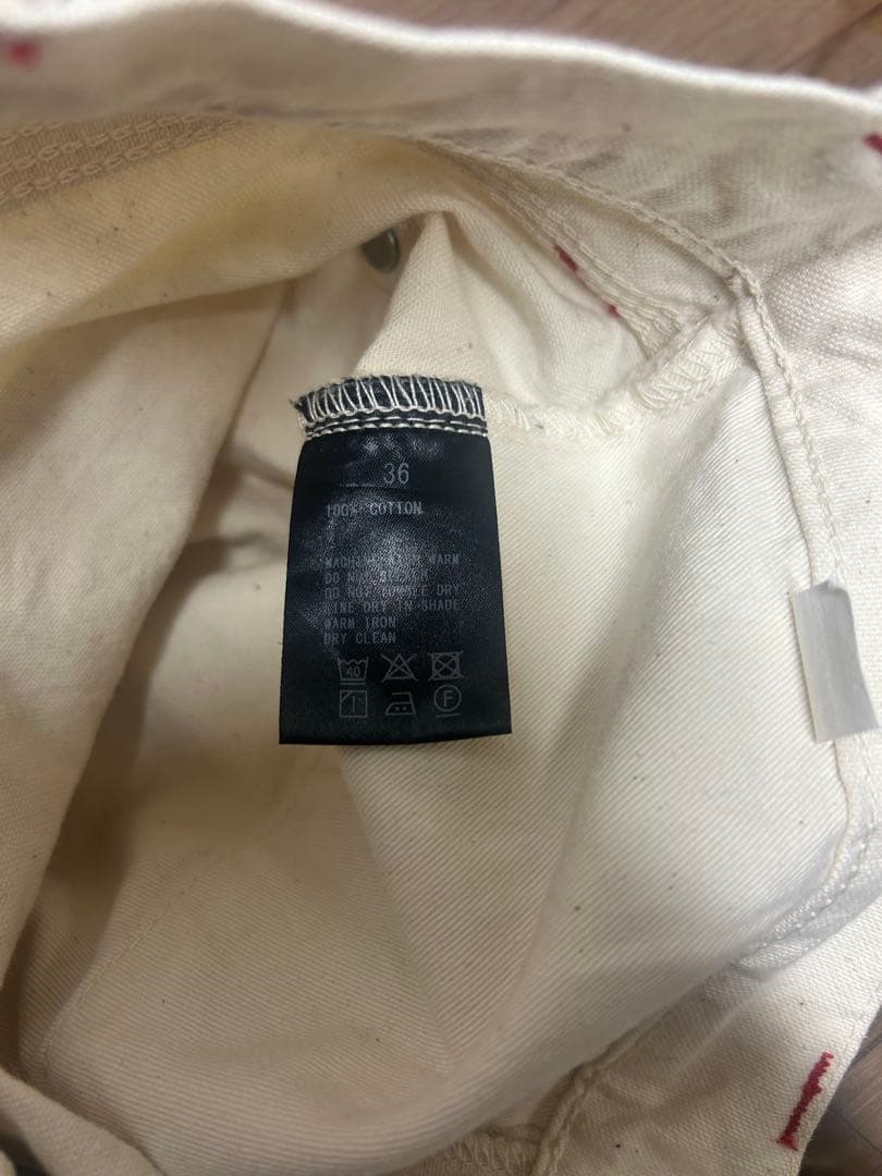 トロフィークロージング　ダブルニー　スタンダード　ホワイト　ダックパンツ