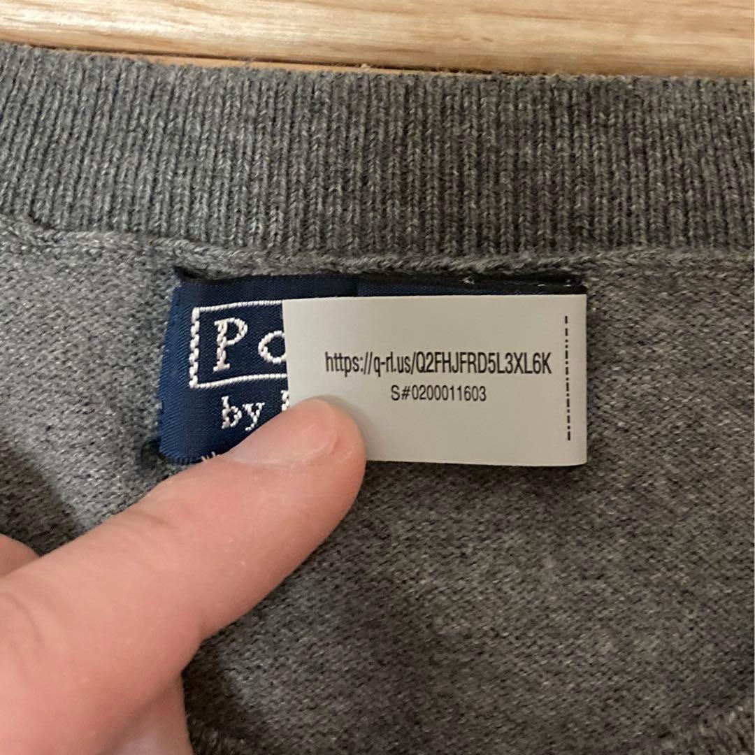 ポロ・ラルフローレン グレー 長袖カーディガン