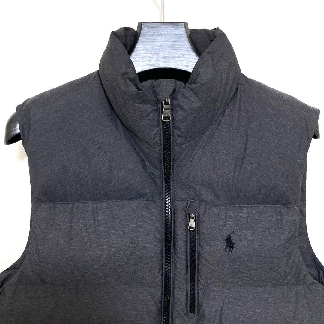 【美品】ポロ・ラルフ・ローレン ダウンベスト ダークグレー 人気デザイン