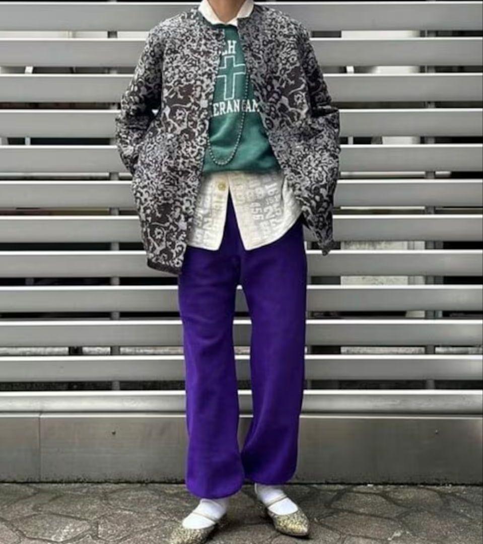 冬大セール❗️maturely♥フラワージャガードフリンジジャケット