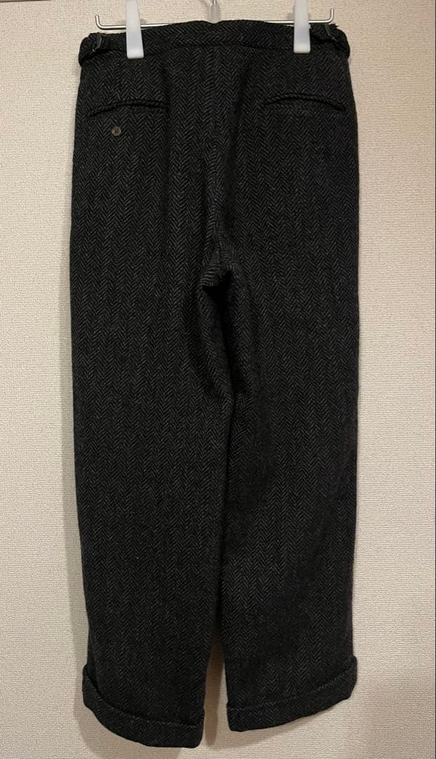 ラルフローレン　ウールスラックス　ブラック×グレーツイード　80s USA製