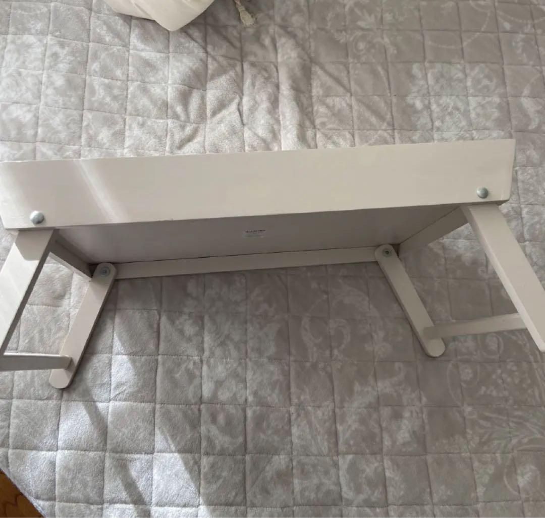 【廃盤/希少】ローラアシュレイ　木製折りたたみ　トレイテーブル　ウッデンクリーム