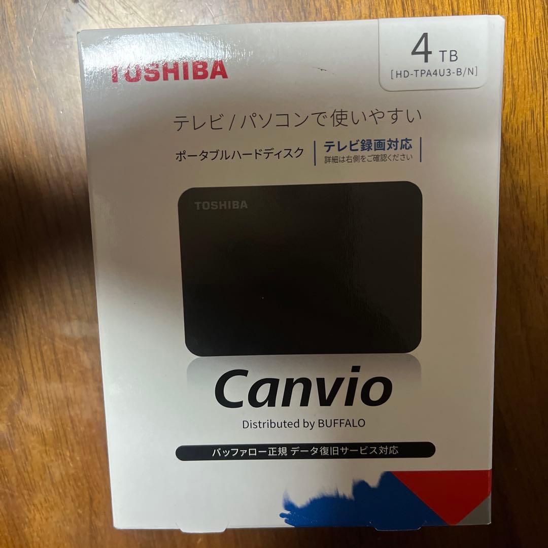 TOSHIBA Canvio 4TB ポータブルハードディスク