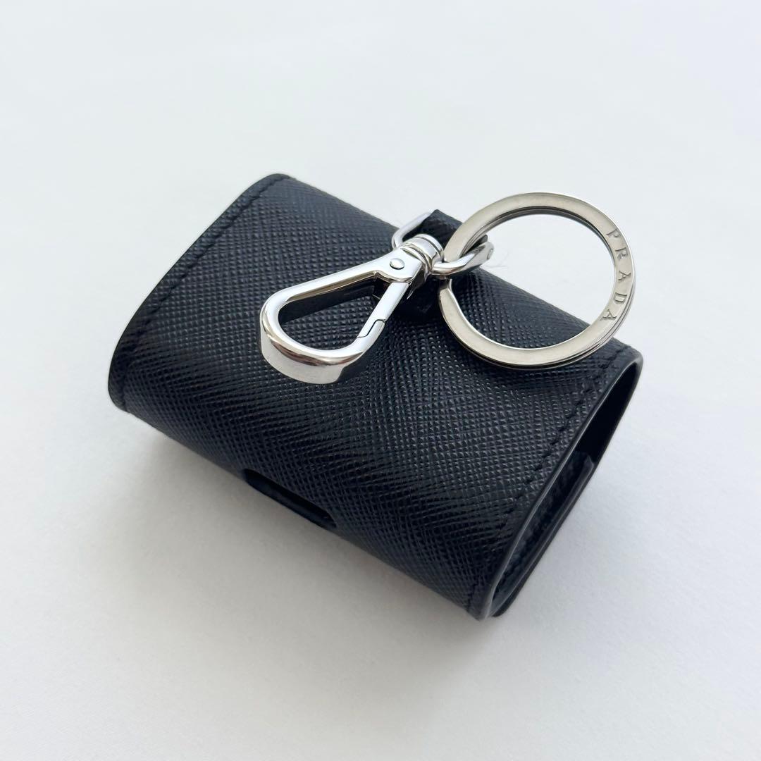 【美品】PRADA AirPods ケース サフィアーノトライアングル